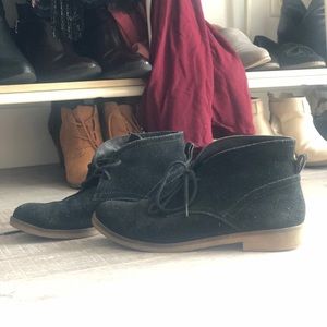 Black Suede Lucky Brand Chukka Boots